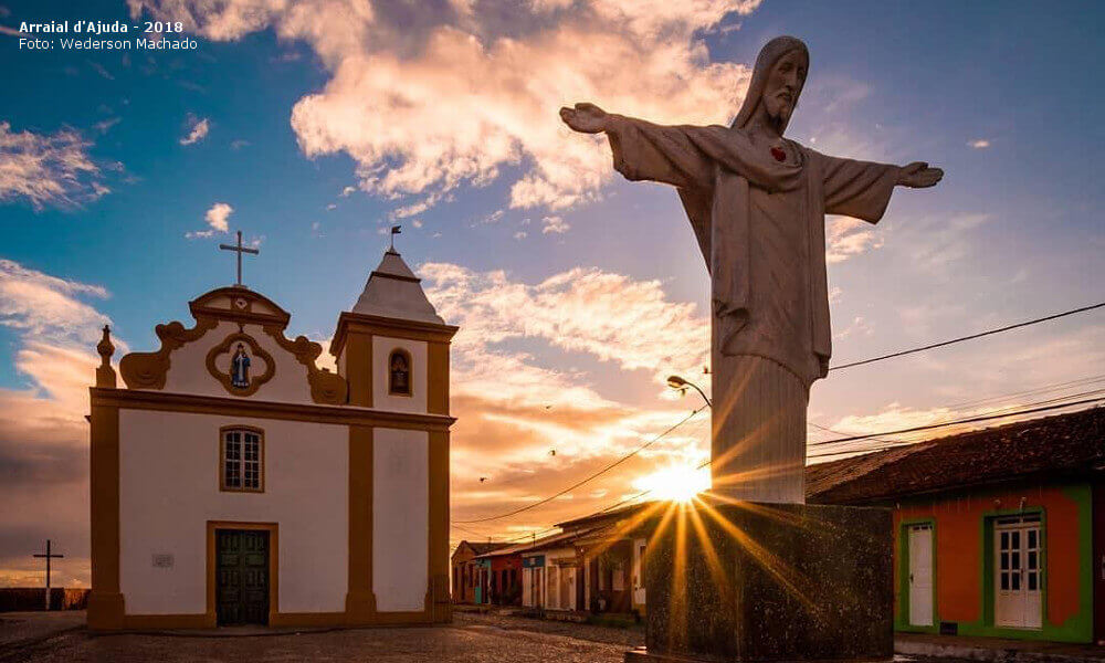 Igreja Nossa Senhora d'Ajuda - Arraial d'Ajuda, Porto Seguro, Bahia.
